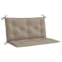 Cojín de banco de jardín tela Oxford taupe 100x(50+50)x7 cm von , Kissen für Stühle und Sofas - Ref: Foro24-315000, Preis: 37...