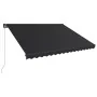 Toldo retráctil manual con LED gris antracita 450x300 cm by , Awnings - Ref: Foro24-3051246, Price: 376,47 €, Discount: %