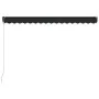 Toldo retráctil manual con LED gris antracita 450x300 cm by , Awnings - Ref: Foro24-3051246, Price: 376,47 €, Discount: %