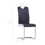 Juego de comedor 11 piezas cuero sintético negro by , Furniture sets for kitchens and dining rooms - Ref: Foro24-3053164, Pri...