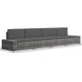 Juego de muebles de jardín 4 piezas ratán sintético gris by , Garden sets - Ref: Foro24-3054605, Price: 413,42 €, Discount: %