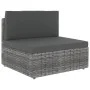Juego de muebles de jardín 4 piezas ratán sintético gris by , Garden sets - Ref: Foro24-3054605, Price: 413,42 €, Discount: %