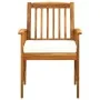 Set comedor de jardín 5 pzas y cojines madera maciza de acacia by , Garden sets - Ref: Foro24-3058086, Price: 533,73 €, Disco...