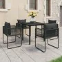Set de comedor de jardín de 5 piezas PVC ratán negro von , Gartensets - Ref: Foro24-3060095, Preis: 374,89 €, Rabatt: %