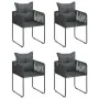 Set de comedor de jardín de 5 piezas PVC ratán negro von , Gartensets - Ref: Foro24-3060095, Preis: 374,89 €, Rabatt: %
