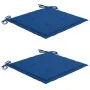 Sillas de jardín con cojines 2 uds madera maciza acacia y acero by , Garden chairs - Ref: Foro24-3061498, Price: 256,33 €, Di...