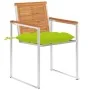 Sillas de jardín con cojines 2 uds madera maciza acacia y acero de , Sillas de jardín - Ref: Foro24-3061514, Precio: 259,06 €...