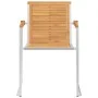Sillas de jardín con cojines 2 uds madera maciza teca y acero by , Garden chairs - Ref: Foro24-3061521, Price: 295,66 €, Disc...