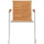 Sillas de jardín con cojines 2 uds madera maciza acacia y acero de , Sillas de jardín - Ref: Foro24-3061491, Precio: 259,16 €...