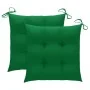 Sillas de jardín con cojines 2 uds madera maciza teca y acero by , Garden chairs - Ref: Foro24-3061535, Price: 272,95 €, Disc...