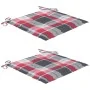 Sillas de jardín con cojines 2 uds madera maciza teca y acero von , Gartenstühle - Ref: Foro24-3061528, Preis: 274,90 €, Raba...