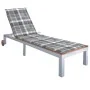 Tumbona con cojín madera maciza de acacia y acero galvanizado de , Tumbonas - Ref: Foro24-3061556, Precio: 273,07 €, Descuent...