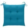 Sillas de jardín 2 uds madera de teca con cojines azul claro de , Sillas de jardín - Ref: Foro24-3062749, Precio: 294,32 €, D...