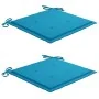 Set de bistró 3 piezas con cojines azul madera maciza teca von , Gartensets - Ref: Foro24-3063229, Preis: 194,25 €, Rabatt: %