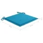 Set de bistró 3 piezas con cojines azul madera maciza teca von , Gartensets - Ref: Foro24-3063229, Preis: 194,25 €, Rabatt: %
