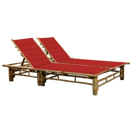 Tumbona con cojines para 2 personas bambú von , Liegen - Ref: Foro24-3063951, Preis: 348,24 €, Rabatt: %