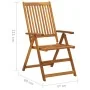 Sillas de jardín reclinables 2 uds madera maciza acacia cojines de , Sillas de jardín - Ref: Foro24-3064065, Precio: 183,33 €...