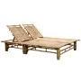 Tumbona con cojines para 2 personas bambú by , Loungers - Ref: Foro24-3063958, Price: 353,93 €, Discount: %