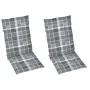 Sillas de jardín reclinables 2 uds madera maciza acacia cojines de , Sillas de jardín - Ref: Foro24-3064073, Precio: 169,56 €...