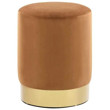 Taburete de terciopelo marrón y dorado by , Folding stools and chairs - Ref: Foro24-249838, Price: 40,81 €, Discount: %
