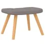 Silla mecedora con reposapiés tela gris taupe by , Rocking chairs - Ref: Foro24-327631, Price: 113,67 €, Discount: %