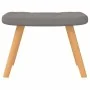 Silla mecedora con reposapiés tela gris taupe by , Rocking chairs - Ref: Foro24-327631, Price: 113,67 €, Discount: %