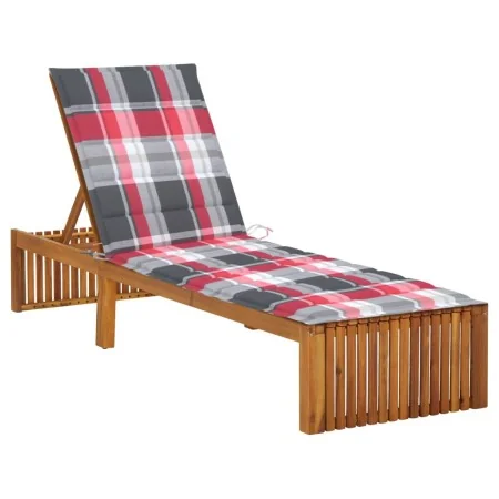 Tumbona con cojín madera maciza de acacia von , Liegen - Ref: Foro24-3064162, Preis: 239,93 €, Rabatt: %