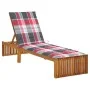 Tumbona con cojín madera maciza de acacia von , Liegen - Ref: Foro24-3064162, Preis: 239,93 €, Rabatt: %