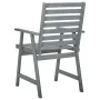 Sillas comedor de jardín 3 uds madera maciza acacia y cojines de , Sillas de jardín - Ref: Foro24-3064446, Precio: 284,75 €, ...