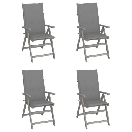 Sillas reclinables jardín y cojines 4 uds madera maciza acacia von , Gartenstühle - Ref: Foro24-3065378, Preis: 310,12 €, Rab...