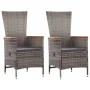 Juego de comedor para jardín de 5 piezas gris de , Conjuntos de jardín - Ref: Foro24-3068761, Precio: 630,58 €, Descuento: %
