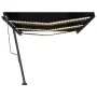Toldo automático LED sensor de viento gris antracita 600x350 cm by , Awnings - Ref: Foro24-3069894, Price: 1,00 €, Discount: %