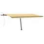 Toldo de pie automático amarillo y blanco 500x350 cm von , Markisen - Ref: Foro24-3069868, Preis: 657,67 €, Rabatt: %