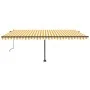 Toldo de pie automático amarillo y blanco 500x350 cm von , Markisen - Ref: Foro24-3069868, Preis: 657,67 €, Rabatt: %