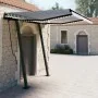 Toldo automático LED sensor de viento azul y blanco 3,5x2,5 m by , Awnings - Ref: Foro24-3070131, Price: 589,88 €, Discount: %