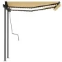 Toldo automático LED sensor de viento amarillo blanco 3,5x2,5 m by , Awnings - Ref: Foro24-3070133, Price: 585,41 €, Discount: %