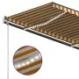 Toldo automático LED sensor de viento amarillo blanco 3,5x2,5 m by , Awnings - Ref: Foro24-3070133, Price: 585,41 €, Discount: %