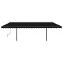 Toldo retráctil automático con postes gris antracita 6x3,5 m by , Awnings - Ref: Foro24-3070289, Price: 866,98 €, Discount: %