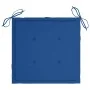 Sillas de jardín 8 uds madera maciza de teca cojines azul royal by , Garden chairs - Ref: Foro24-3073068, Price: 1,00 €, Disc...