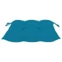 Sillas de jardín con cojines 4 uds madera de teca azul claro de , Sillas de jardín - Ref: Foro24-3073023, Precio: 581,85 €, D...