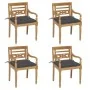 Sillas Batavia 4 unidades madera maciza de teca con cojines von , Gartenstühle - Ref: Foro24-3073310, Preis: 501,02 €, Rabatt: %