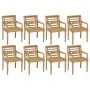 Sillas Batavia 8 unidades madera maciza de teca con cojines von , Gartenstühle - Ref: Foro24-3073371, Preis: 1,00 €, Rabatt: %