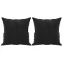 Sofá de 3 plazas con cojines terciopelo negro 180 cm by , Sofas - Ref: Foro24-3200960, Price: 321,12 €, Discount: %