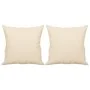 Sofá de 2 plazas con cojines tela de microfibra beige 140 cm von , Sofas - Ref: Foro24-3200976, Preis: 294,53 €, Rabatt: %