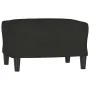Sofá de 3 plazas con taburete de tela negro 180 cm by , Sofas - Ref: Foro24-3201139, Price: 308,72 €, Discount: %