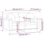 Sofá de 2 plazas con cojines cuero sintético negro 120 cm von , Sofas - Ref: Foro24-3200983, Preis: 244,11 €, Rabatt: %