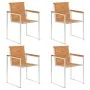 Sillas de jardín y cojines 4 unidades madera maciza de acacia by , Garden chairs - Ref: Foro24-3078492, Price: 512,22 €, Disc...