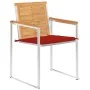 Sillas de jardín 4 unidades con cojines madera maciza teca von , Gartenstühle - Ref: Foro24-3078560, Preis: 549,06 €, Rabatt: %