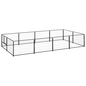 Perrera acero 8 m² negra von , Hundehütten und Zäune - Ref: Foro24-3082111, Preis: 230,72 €, Rabatt: %