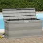 Caja de almacenamiento de jardín gris 117x45x56 cm von , Aufbewahrungsboxen für den Außenbereich - Ref: Foro24-43709, Preis: ...